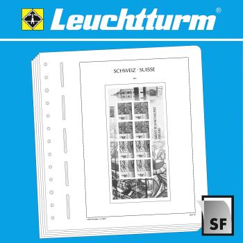Accessories: 315749 - Leuchtturm 1963-2009 Illustrated pages Switzerland sheetlets, with SF mounts