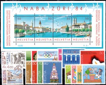 Briefmarken: CH1984 - 1984 Jahreszusammenstellung