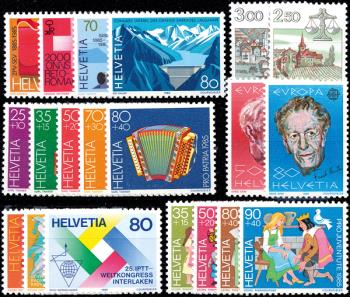 Briefmarken: CH1985 - 1985 Jahreszusammenstellung