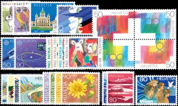 Briefmarken: CH1991 - 1991 Jahreszusammenstellung