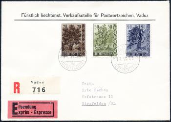 Briefmarken: FL315-FL317 - 1958 Heimatliche Bäume und Sträucher II