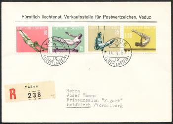 Briefmarken: FL297-FL300 - 1957 Sportserie IV