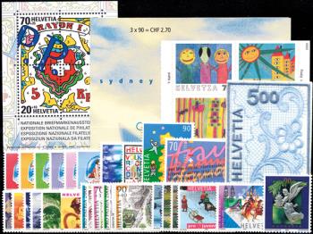 Briefmarken: CH2000 - 2000 Jahreszusammenstellung
