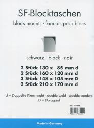 Thumb-1: 310118 - Leuchtturm SF block pocket assortment, 9 different sizes, black