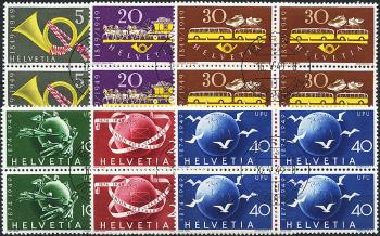 Briefmarken: 291-296 - 1949 100 Jahre Eidgenössische Post und 75 Jahre Weltpostverein