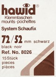 Accessories: HA8007 - Hawid  SF cuts for blocks of four, black! SALE - Only while stocks last!