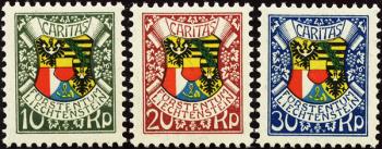 Briefmarken: W4-W6 - 1927 87. Geburtstag des Fürsten Johann II