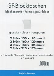 Thumb-1: 300007 - Leuchtturm SF-Blocktaschen mit Doppelnaht, transparent