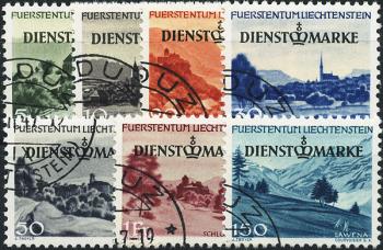 Stamps: D29-D35 - 1947 landscape paintings