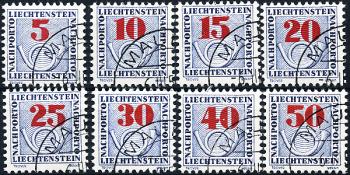 Briefmarken: NP21-NP28 - 1940 Ziffermuster mit Posthorn