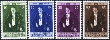 Briefmarken: FL292-FL295 - 1956 50. Geburtstag des Fürsten Franz Josef II.