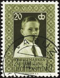 Timbres: FL296 - 1956 Timbre commémoratif de la 6e exposition philatélique du Liechtenstein