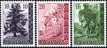 Timbres: FL301-FL303 - 1957 Arbres et arbustes indigènes I