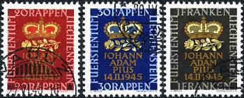 Briefmarken: FL207-FL209 - 1945 Gedenkmarken zur Geburt des Erbprinzen
