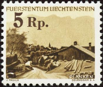 Briefmarken: FL226 - 1949 Aushilfsausgabe