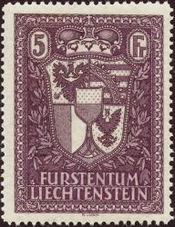 Timbres: FL121 - 1935 armoiries de l'état