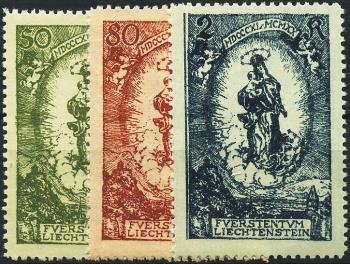 Briefmarken: FL40-FL42 - 1920 Gedenkausgabe zum 80. Geburtstag Johanns II.