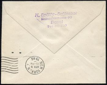 Thumb-2: RF46.5 b. - 8. April 1946, USA-Gander-Shannon-Paris-GENF-Rom-Athen-CAIRO