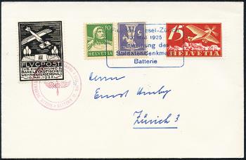 Briefmarken: SF25.2d - 10. Mai 1925 Einweihung Wehrmännerdenkmal Basel