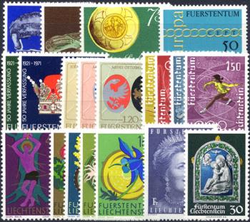 Briefmarken: FL1971 - 1971 Jahreszusammenstellung