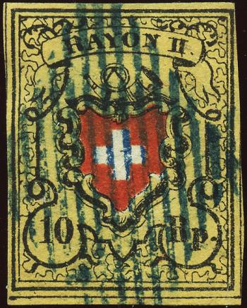 Stamps: 16II-T34 A2 - 1850 Rayon II without cross border
