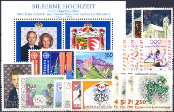 Briefmarken: FL1992 - 1992 Jahreszusammenstellung