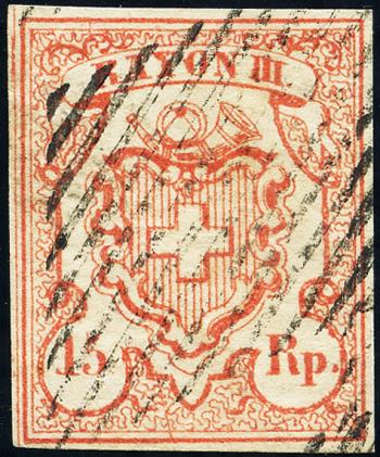 Stamps: 18-T7 - 1852 Rayon III with small value number