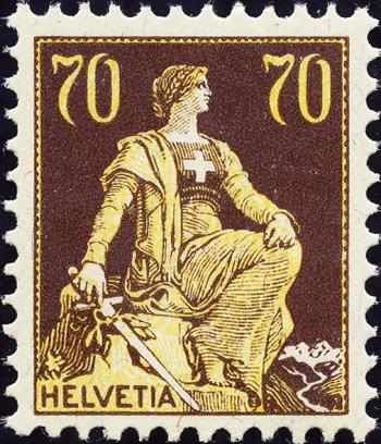 Briefmarken: 114 - 1908 Faserpapier