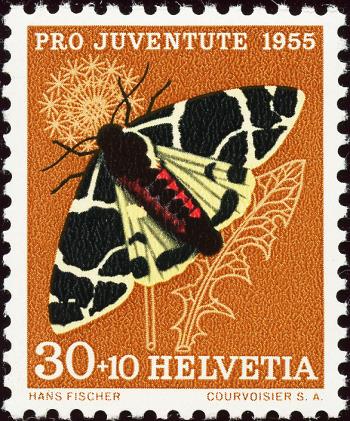 Briefmarken: J161.2.01 - 1955 Bildnis Charles Pictet-de Rochements und Insektenbilder