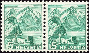 Briefmarken: 202z.2.03 - 1936 Neue Landschaftsbilder, geriffeltes Papier