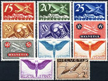 Briefmarken: F3-F13 - 1923-40 Verschiedene sinnbildliche Darstellungen, Ausgabe mit glattem Papier