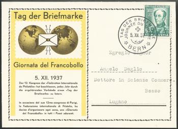 Francobolli: TdB1937 -  Berna 5.XII.1937