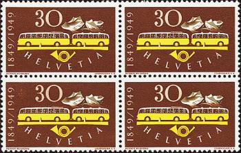 Briefmarken: 293.3.01 - 1949 100 Jahre Eidgenössische Post