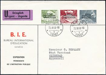 Briefmarken: BIÉ29-BIÉ39 - 1950 Technik und Landschaft