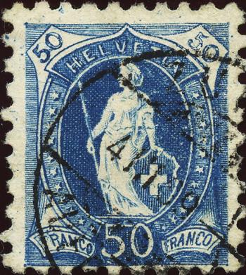 Briefmarken: 70B - 1888 weisses Papier, 11 Zähne, KZ A