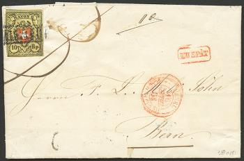 Stamps: 16II-T26 A2-LU - 1850 Rayon II without cross border