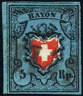 Stamps: 15II-T17 - 1850 Rayon I without cross border