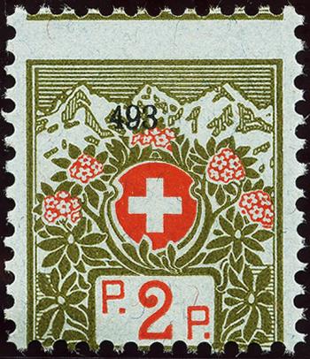 Timbres: PF2A.1.09 - 1911-1926 Armoiries suisses et roses alpines
