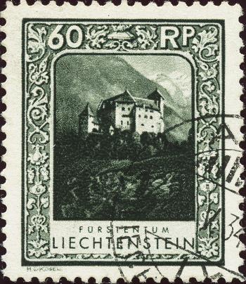 Stamps: FL93D - 1930 Landscapes and princely couple, mixed perforation 11 1/2 + 10 1/2