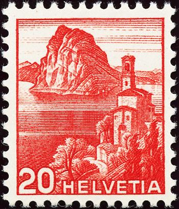 Briefmarken: 215y.2.01 - 1938 San Salvatore, glattes Papier
