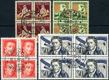 Briefmarken: J41-J44 - 1927 Pestalozzi-Gedenkmarken