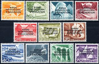 Stamps: BIÉ29-BIÉ39 - 1950 technology and landscape