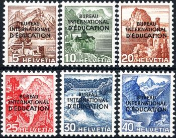 Briefmarken: BIÉ23-BIÉ28 - 1948 Farbänderungen der Landschaftsbilder
