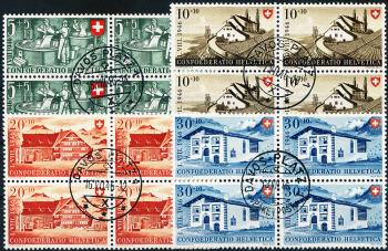 Briefmarken: B30-B33 - 1946 Arbeit und Schweizer Haus II
