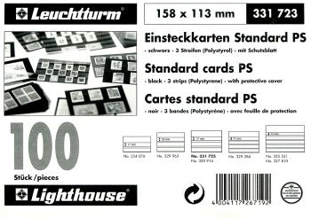 Thumb-1: 331723 - Leuchtturm Einsteckkarten aus Karton, 17mm (EK-3S)