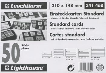 Thumb-1: 341468 - Leuchtturm Einsteckkarten aus Karton, 17mm (EK-5S)