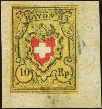 Briefmarken: 16II-T33 E-LU - 1850 Rayon II ohne Kreuzeinfassung