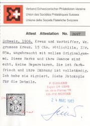 Thumb-3: 85a - 1906, Fiber paper with WZ