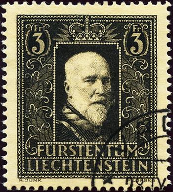 Stamps: FL142 - 1938 Mourning stamp for the death of Prince Franz I.