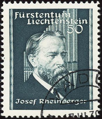 Stamps: FL143 - 1939 Commemorative stamp for the 100th birthday of Josef Rheinberger